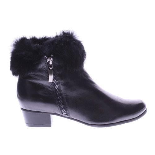 Womens Spring Step Burnside Ankle Boot Black Leather   17654792