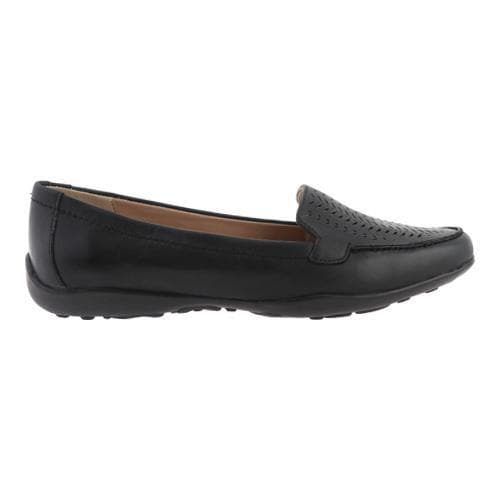 Womens Easy Spirit Jasmera Flat Black Leather   17687482  