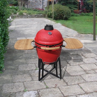 review detail Corvus Vista 21-inch Kamado Style Red Charcoal BBQ Grill