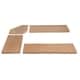preview thumbnail 1 of 2, Linon Cupcini Beige Microfiber Cushions for Dining Nook Cushions Only