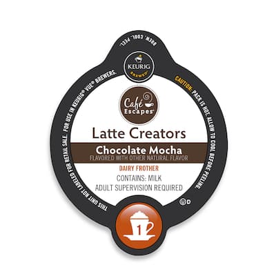 Cafe Escapes Latte Creators Chocolate Mocha Vue Portion Pack for Keurig Vue Brewing Systems
