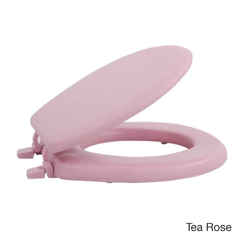 Achim Fantasia 17-inch Soft Standard Vinyl Toilet Seat - Pink