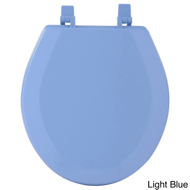 Achim Fantasia Wood 17-inch Standard Toilet Seat - Blue