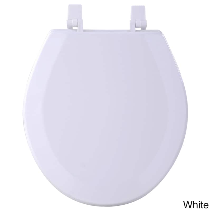 Achim Fantasia Wood 17-inch Standard Toilet Seat - White