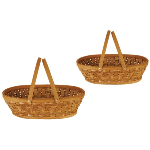 12 inch Woodchip Basket (Set of 2)