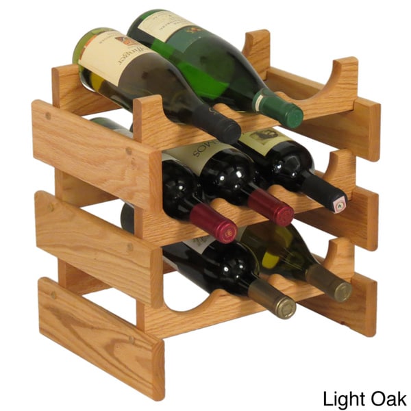 Old Dutch 4 bottle Red Stackable Wine Rack (Set of 2)