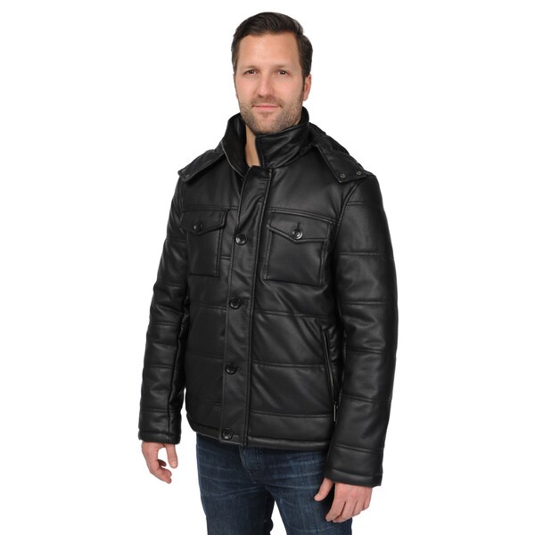 faux leather jackets in tall sizes for men