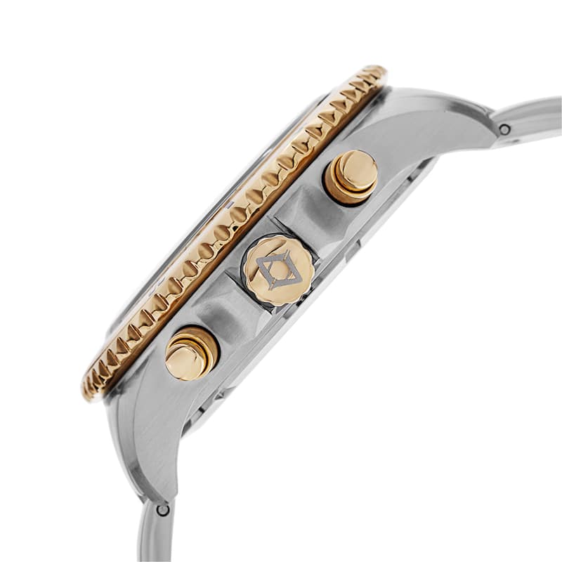 Akribos XXIV Men's Multifunction Swiss Quartz Stainless Steel Two-Tone Bracelet Watch
