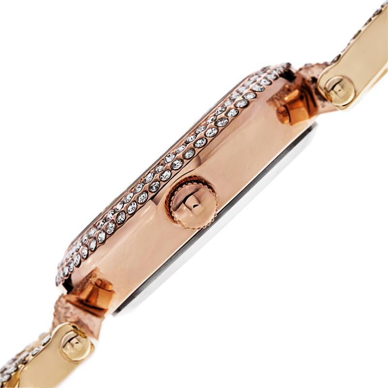 Akribos XXIV Women's Crystal-Accented Swiss Quartz Bracelet Watch