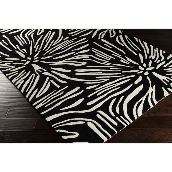 Hand-tufted Coco Floral New Zealand Wool Area Rug - 8' x 11'