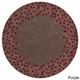 preview thumbnail 73 of 75, Rome Hand Tufted Floral Border Area Rug Brown - 6' Round/Surplus - Runner/Round