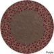 preview thumbnail 45 of 75, Rome Hand Tufted Floral Border Area Rug Brown - 8' Round - Runner/Round