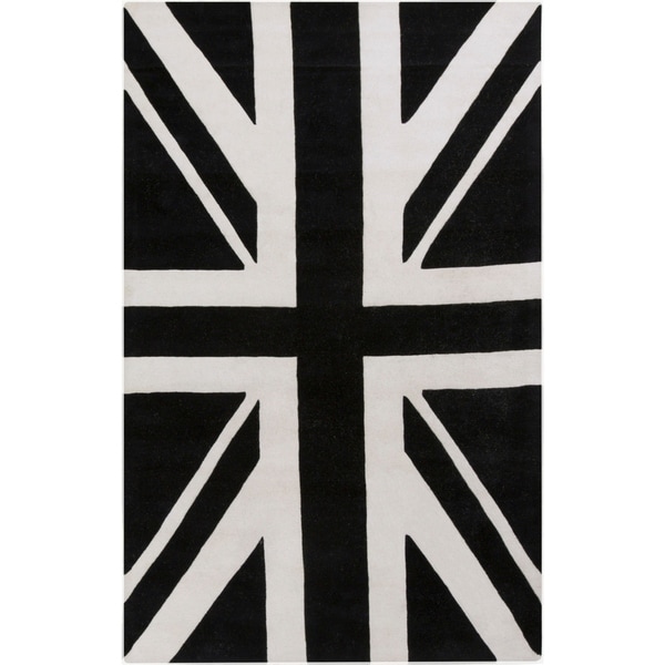 Hand-tufted Davida Graphic Novelty Wool Area Rug - 2' X 3'