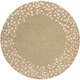 preview thumbnail 35 of 75, Rome Hand Tufted Floral Border Area Rug Beige - 9'9" Round - Runner/Round