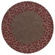 preview thumbnail 32 of 75, Rome Hand Tufted Floral Border Area Rug Brown - 9'9" Round/Surplus - Runner/Round