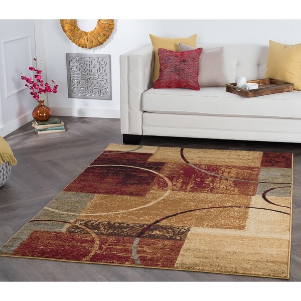 Alise Rhythm Multi Contemporary Area Rug - 5' x 7'