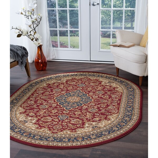 Alise Soho Oval Traditional Area Rug 6 7 X 9 Free Alise Soho Oval Traditional Area Rug 6 X27 7 X