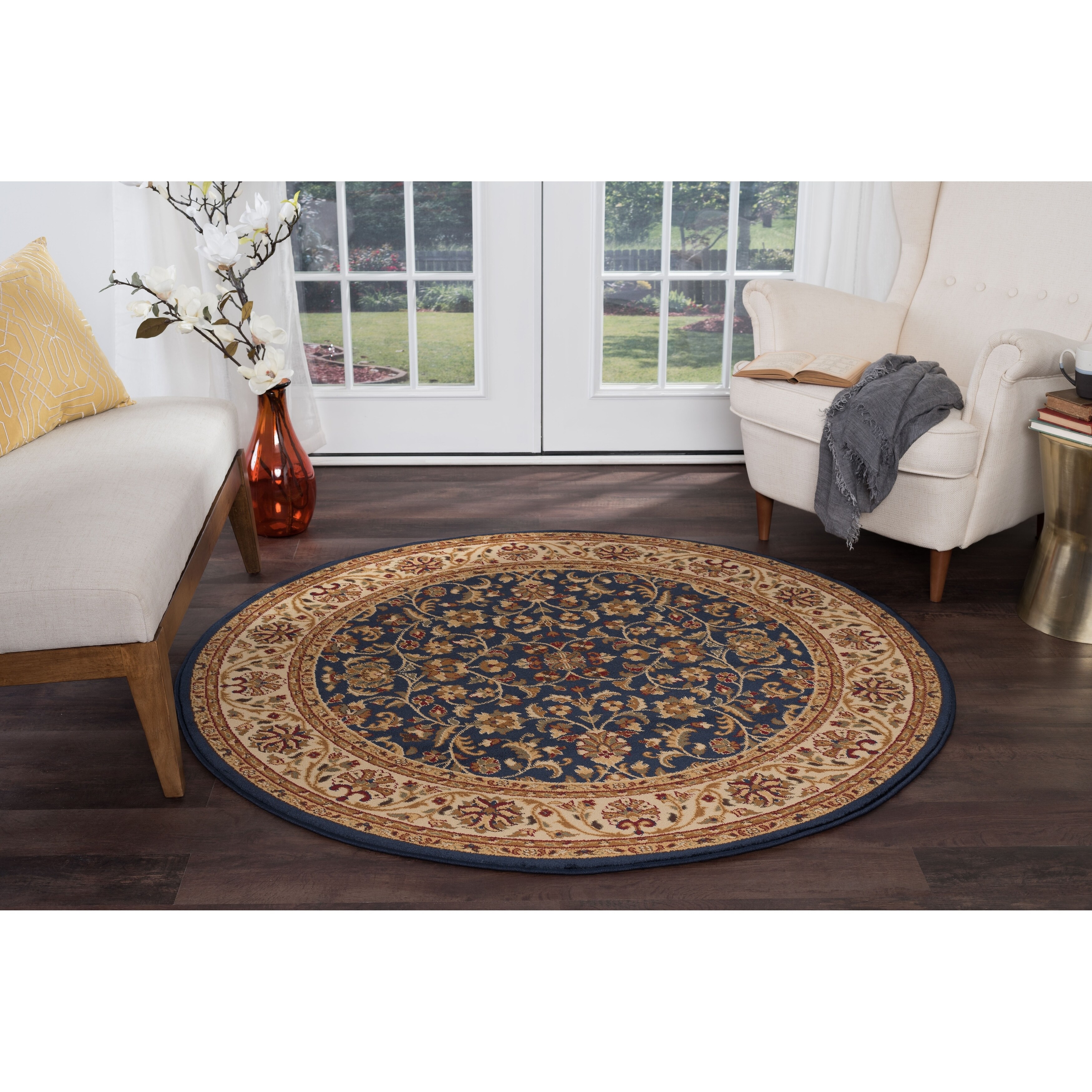 Alise Rugs Soho Transitional Oriental Round Area Rug For Online Alise Rugs Soho Transitional Oriental