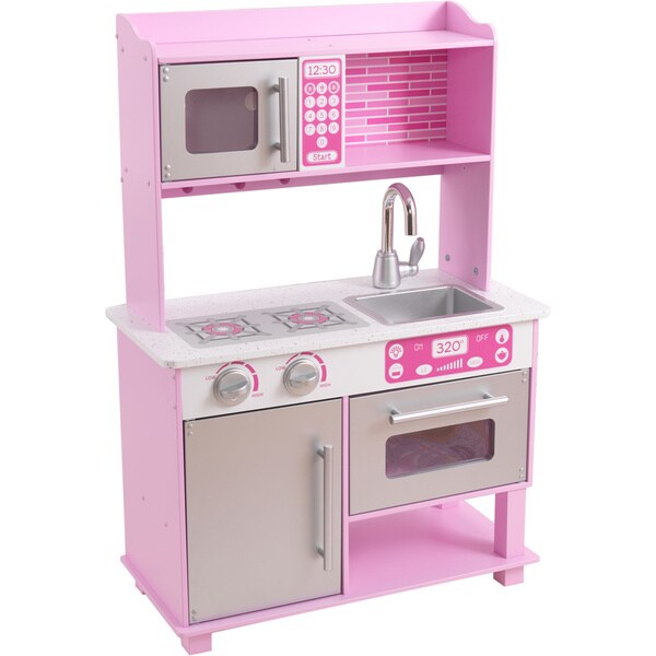 kidkraft pink and white kitchen