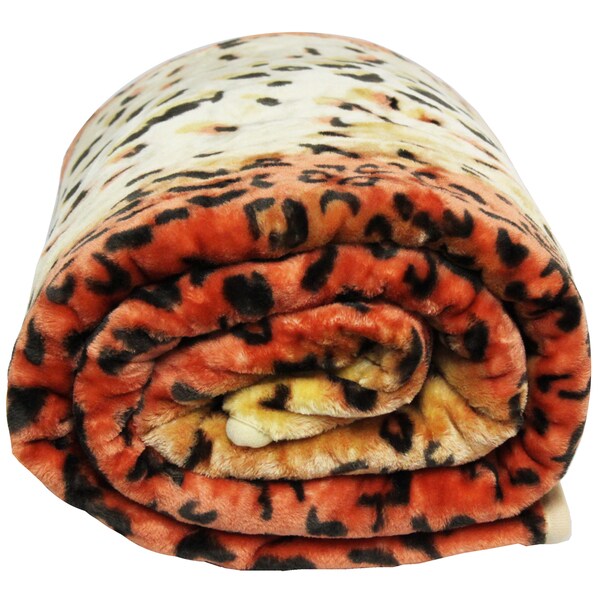 Shop Clara Clark Jaguar Print Raschel Blanket Free Shipping On Orders