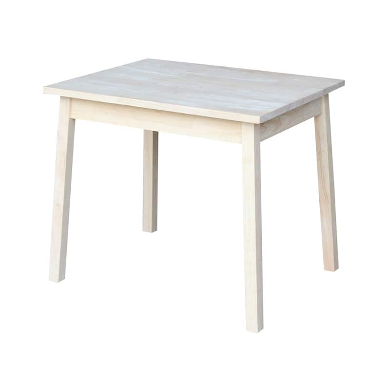 Unfinished Wood Children's Table