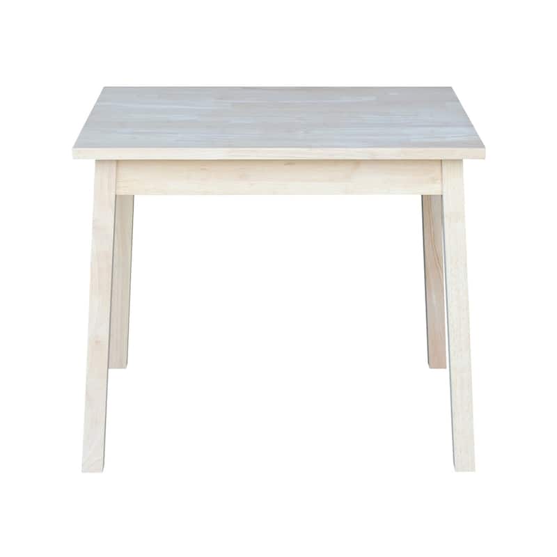 Unfinished Wood Children's Table