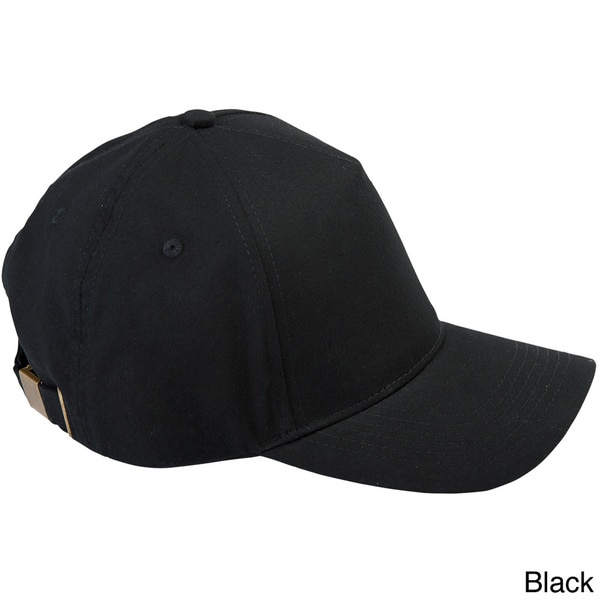 Brushed Twill Brass Buckle 5 panel Baseball Cap   16471546  