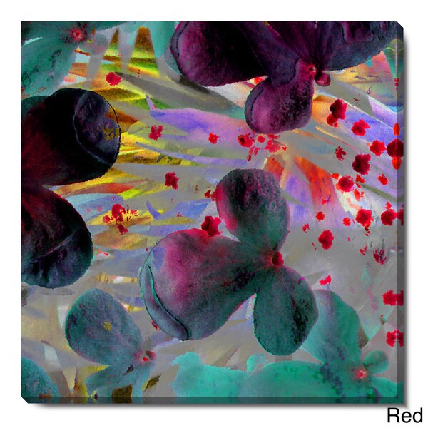 Studio Works Modern 'Party Flowers' Fine Art Gallery Wrapped Canvas