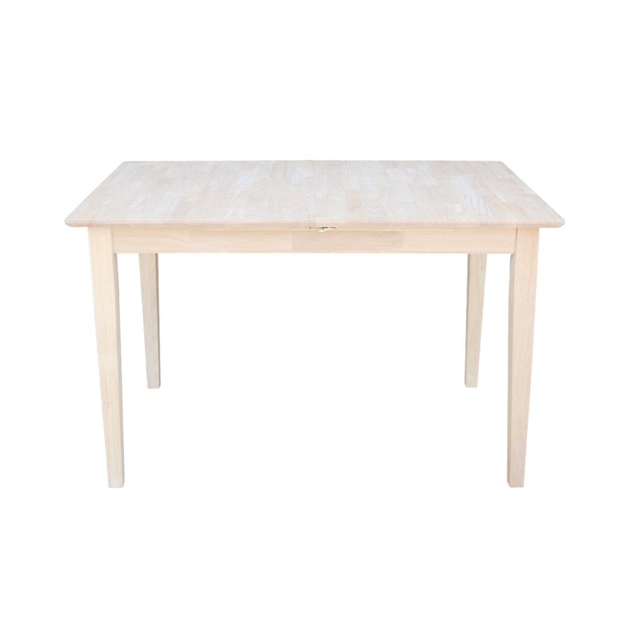 International Concepts 32 Inch Wide Unfinished Shaker Style Parawood Dining Table With Erfly Extension