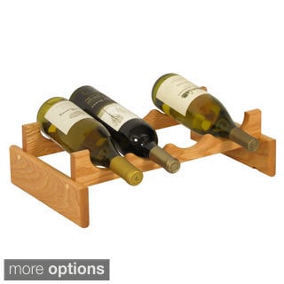 8 Bottle Stackable Wood Dakota Wine Rack Free Shipping Today 4 Bottle Stackable Wood Dakota Wine Rack