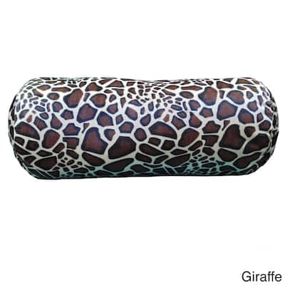 Plush Animal Print Bolster
