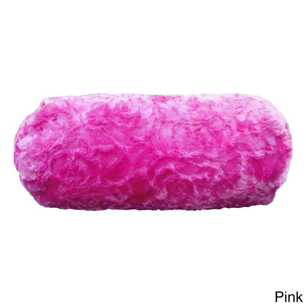 Plush Rose Pattern Bolster