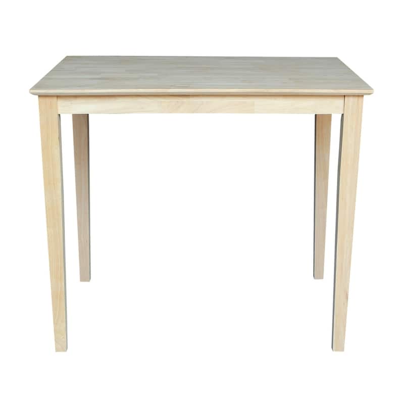 The Gray Barn Fairy Glen Unfinished Counter Height Rectangular Parawood Dining Table