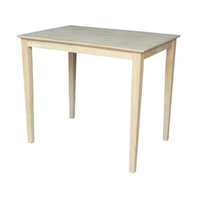 The Gray Barn Fairy Glen Unfinished Counter Height Rectangular Parawood Dining Table