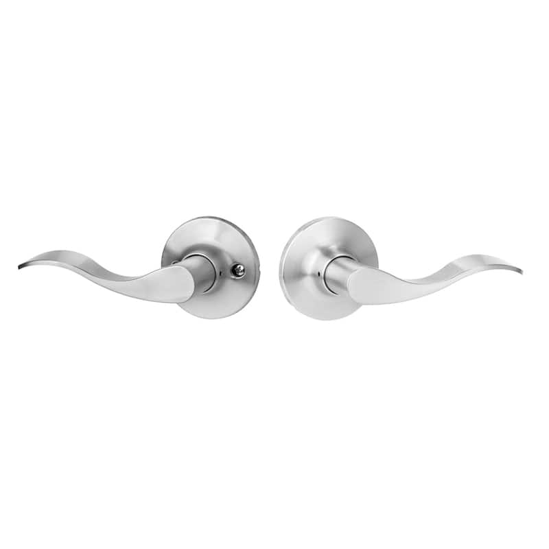 Snowbird Satin Nickel Door Lever - Passage Lever