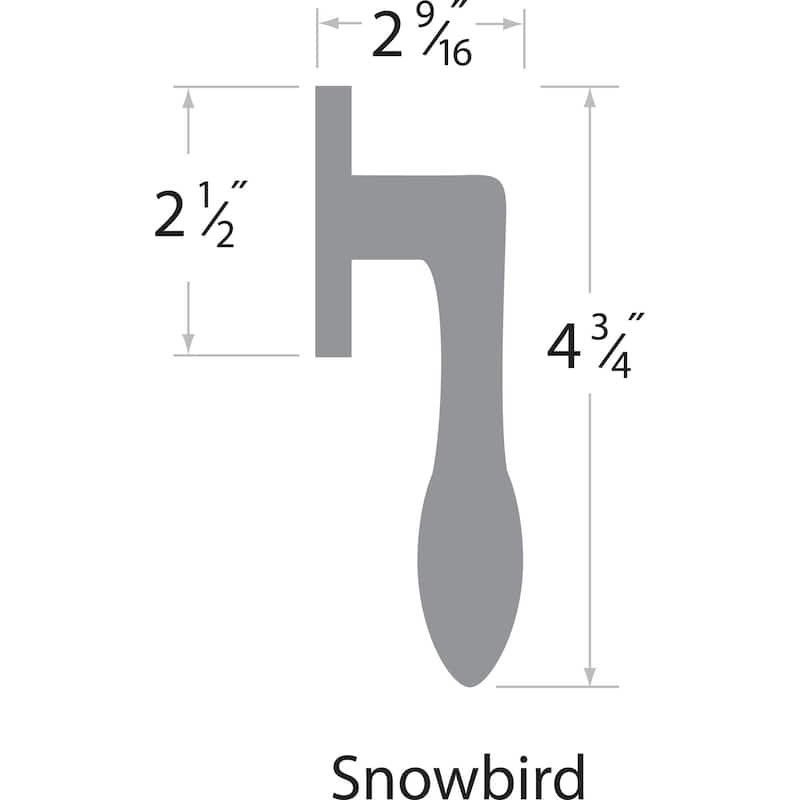 Snowbird Satin Nickel Door Lever