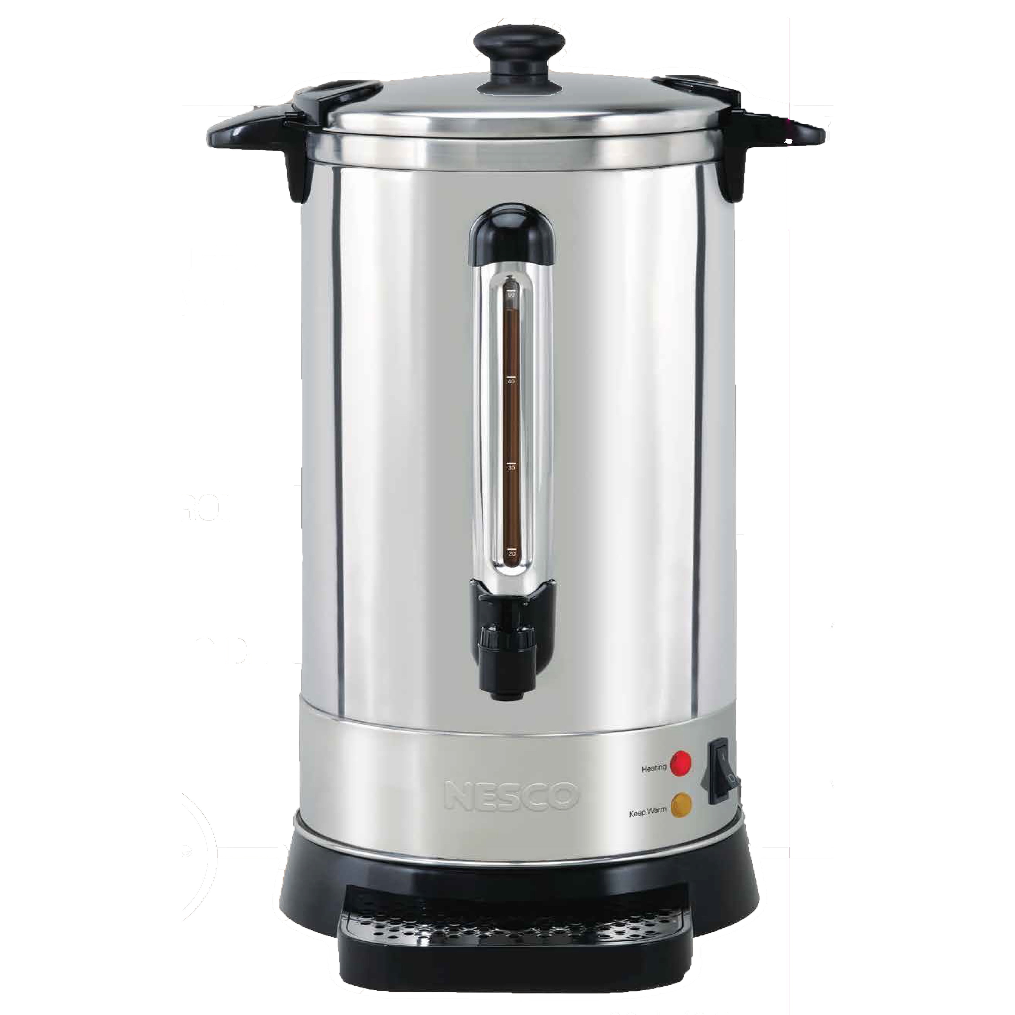 Nesco 50-Cup Stainless Steel Double Wall Coffee Urn with Locking Lid
