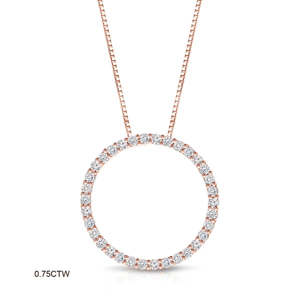 14k rose pendant