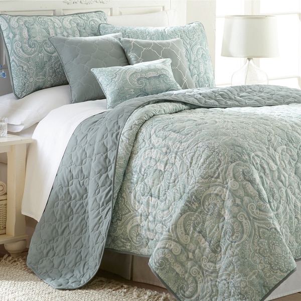 Shop Amraupur Overseas Paisley 6-piece Quilt Set - Free Shipping Today ...