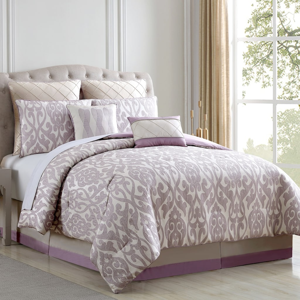 Modern Threads Alina Floral Damask 8-piece Comforter Set