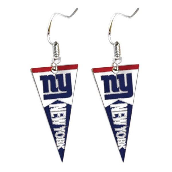 NFL New York Giants Pennant Earrings