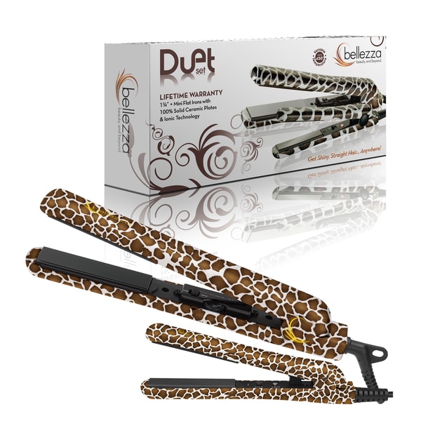 Bellezza Duo1.25 inch Flat Iron and 0.5 inch Mini Flat Iron