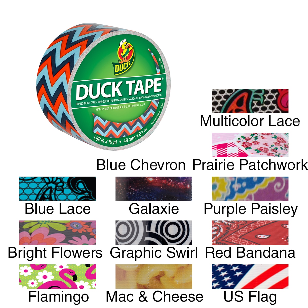 Duck Patterned Duck Tape 1.88X10yd