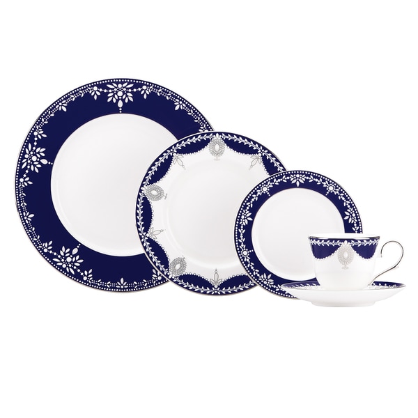 Lenox Marchesa Empire Pearl Indigo 5-piece Dinnerware Place Setting