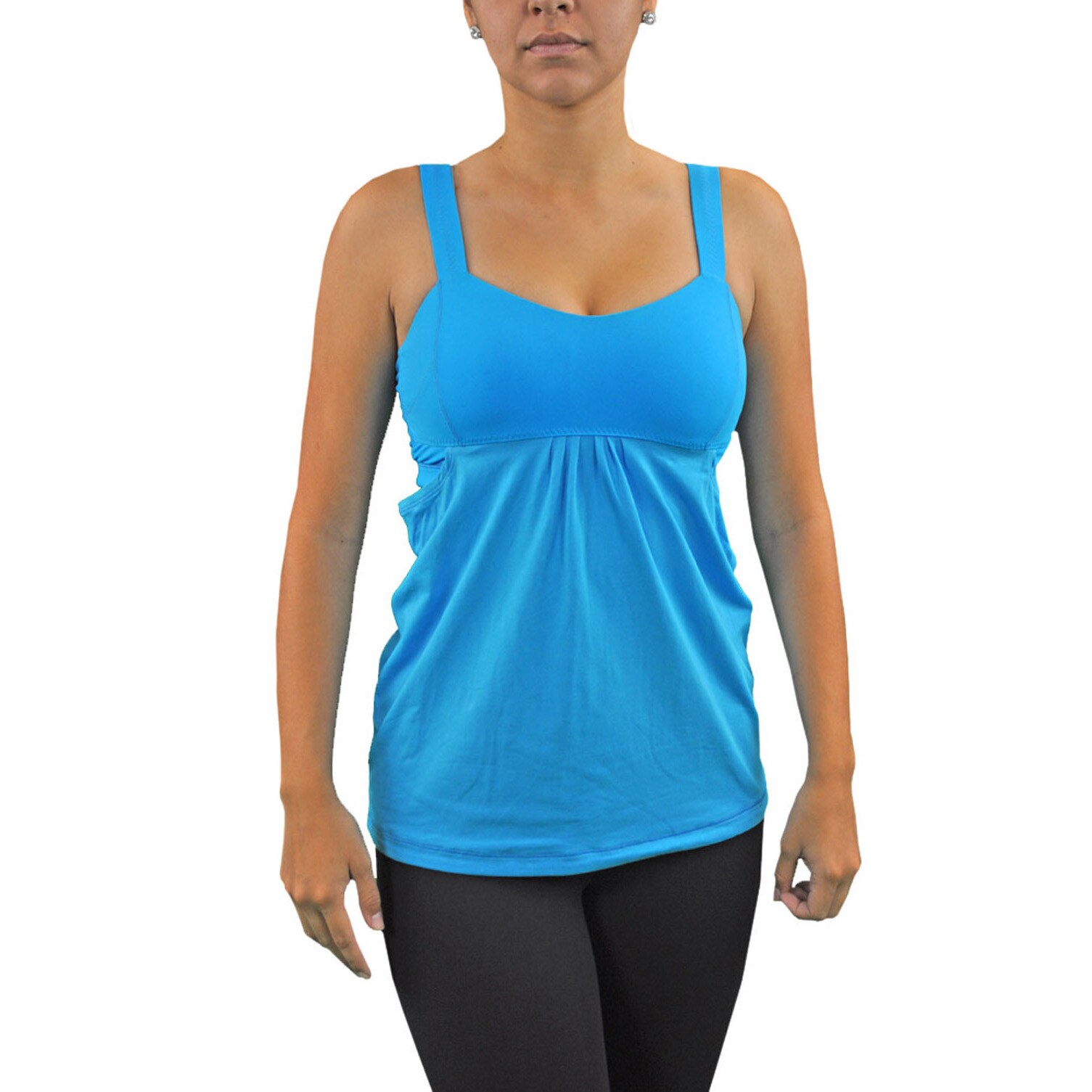 sports bra built in tank top