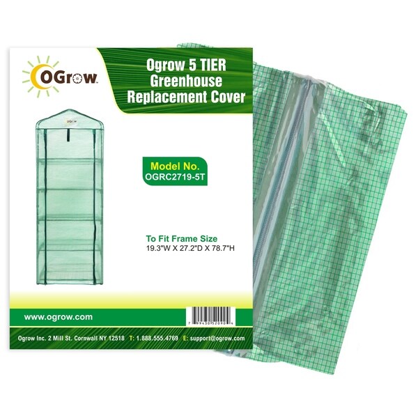 Ogrow 5-tier Greenhouse PE Replacement Cover