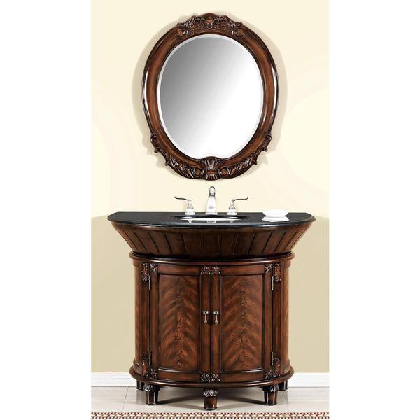 Demilune Bathroom Vanity
 - Shop Ica Furniture Anteros Demilune Bathroom Vanity With Mirror Overstock 9314034