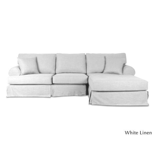 Shop Black Friday Deals On Hamptons Slipcover Sectional Chase Overstock 9314147