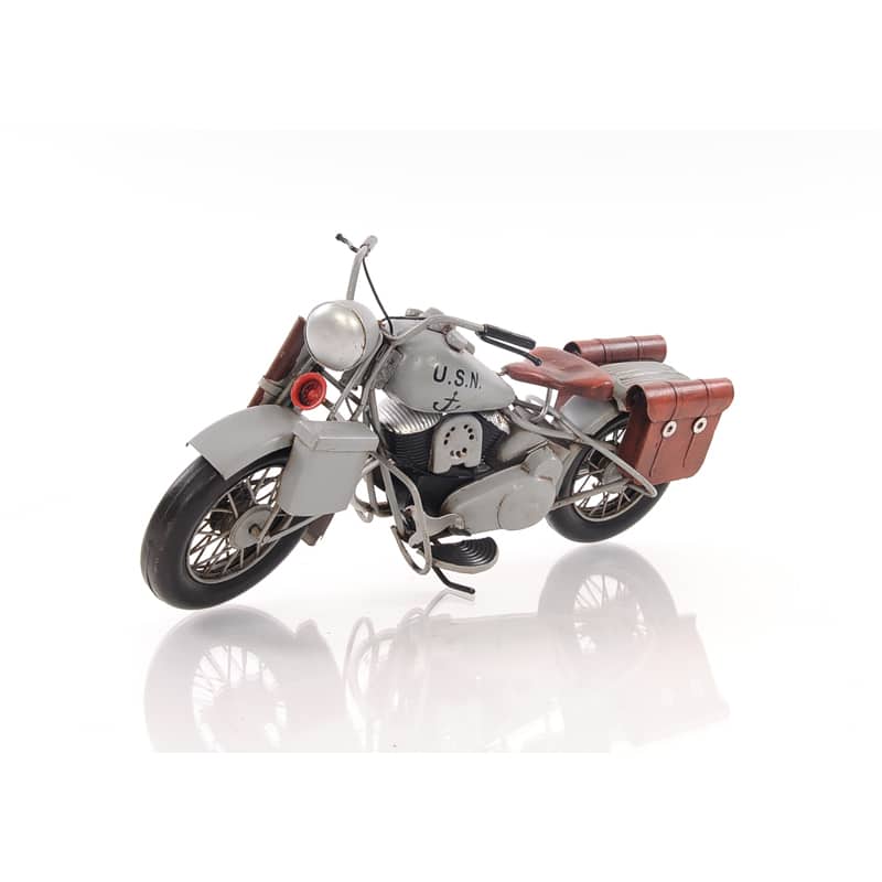 1942 Indian Model 741 Grey Motorcycle