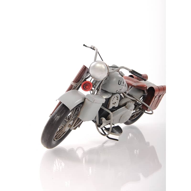 1942 Indian Model 741 Grey Motorcycle